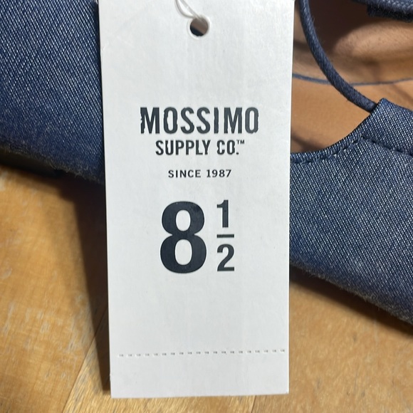 NWT Mossimo Kady denim lace up ballet shoe - Picture 3 of 6